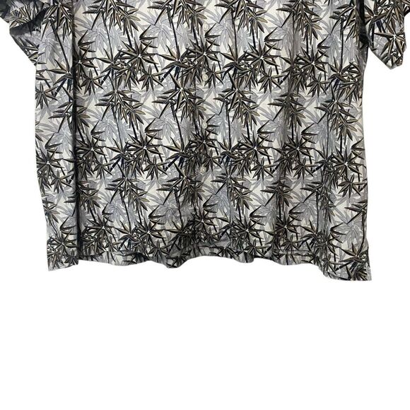 Daniel Cremieux Mens Size 4XB Leaf Button Up Shirt Short Sleeve Gray Multicolor - Picture 3 of 8